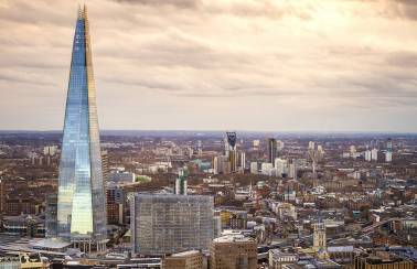 The shard london built with AI concrete and lytag