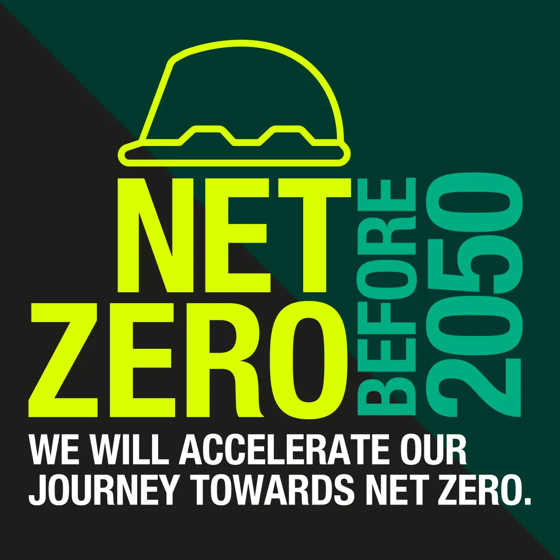 We will accelerate our journey to Net Zero and reach it before 2050