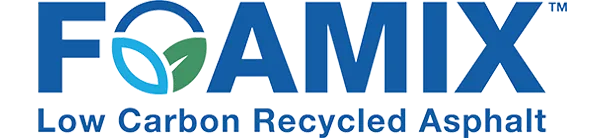 Foamix logo with the sub text "Low Carbon Recycled Asphalt"