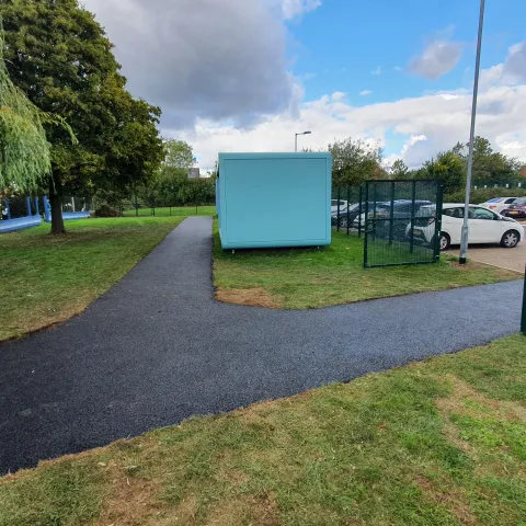 A new footpath designed and built at Keyham Lodge School