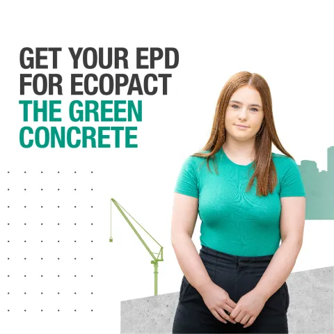 get your EPD FOR ECOPact text with girl in green top